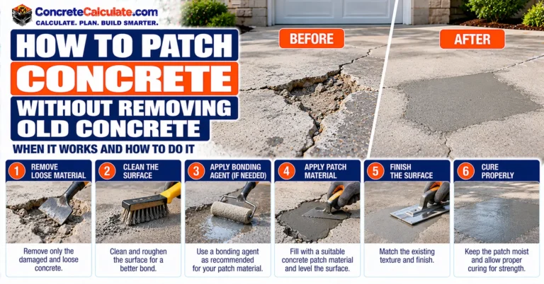 How to Patch Concrete Without Removing Old Concrete