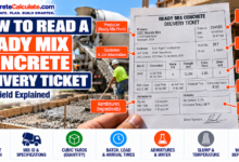 How to Read a Ready Mix Concrete Delivery Ticket