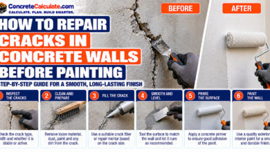 How to Repair Cracks in Concrete Walls Before Painting