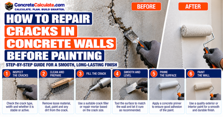 How to Repair Cracks in Concrete Walls Before Painting