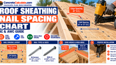 Roof Sheathing Nail Spacing Chart - IRC Requirements and Installation Guide